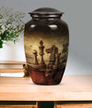 10-inch Classic Chess cremation urn for adult male.