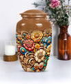 Classic Flowers Urn for cremation.