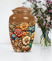 Classic Flowers Urn for cremation.