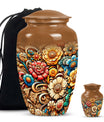 Classic Flowers Urn for cremation.