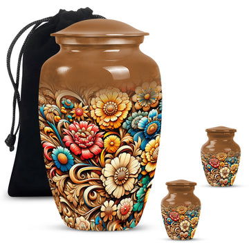 Large Urn with 2 Mini Urn