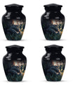  snake urn in abstract design for memorial funerals,