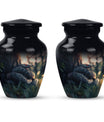  snake urn in abstract design for memorial funerals,