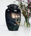  snake urn in abstract design for memorial funerals,