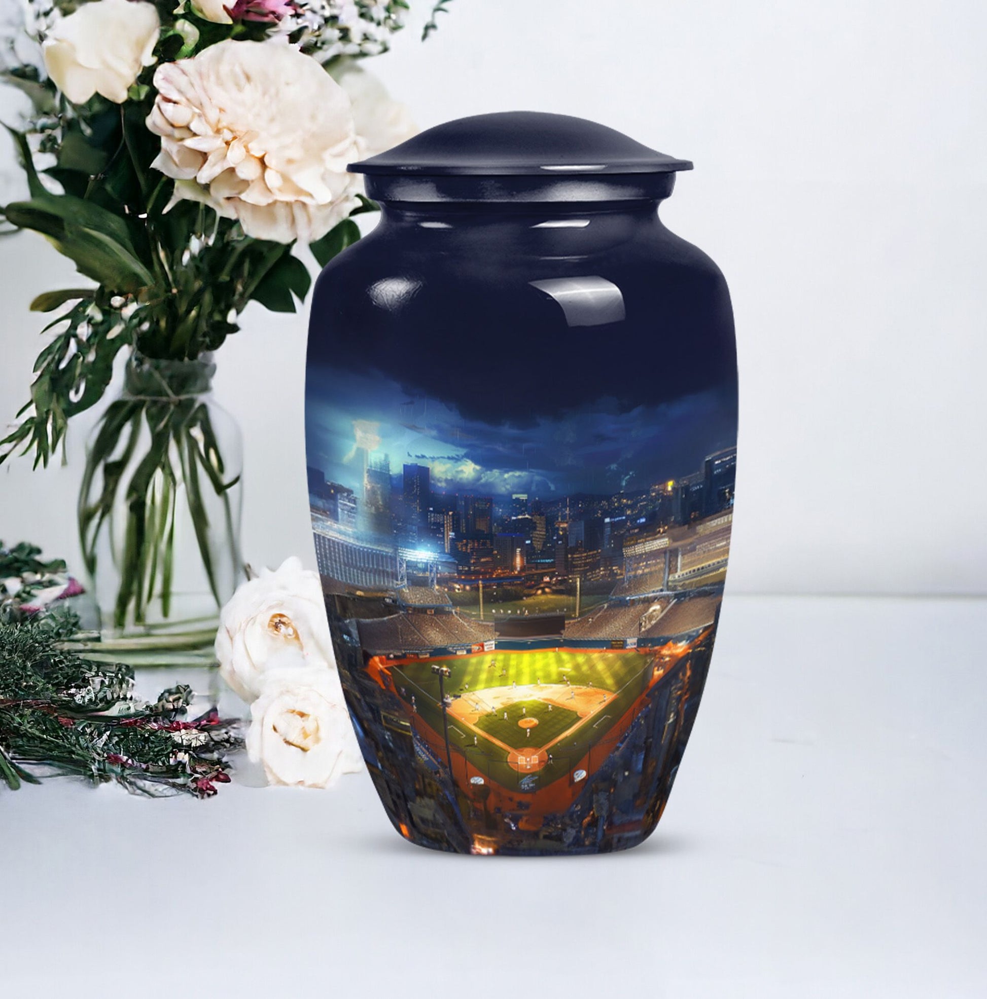 10 inch Classic Snake Design Urn for cremation.