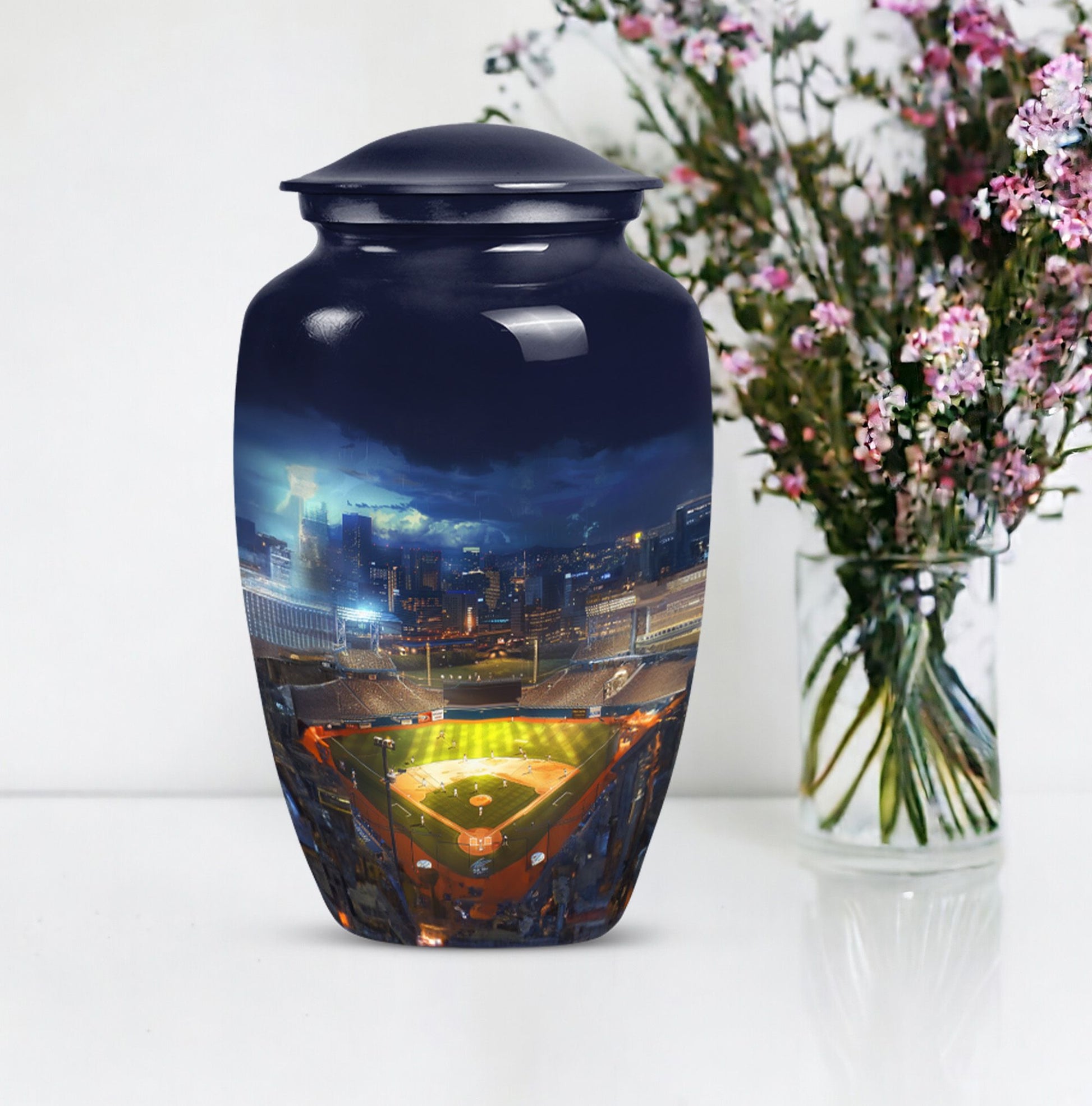 10 inch Classic Snake Design Urn for cremation.