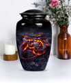 Abstract design snake urn for adult ashes women.