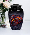 Abstract design snake urn for adult ashes women.