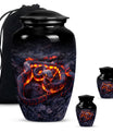 Abstract design snake urn for adult ashes women.