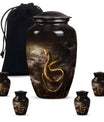 snake urn in classic design.