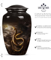 snake urn in classic design.