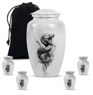 Large Urn with 4 Small Urn