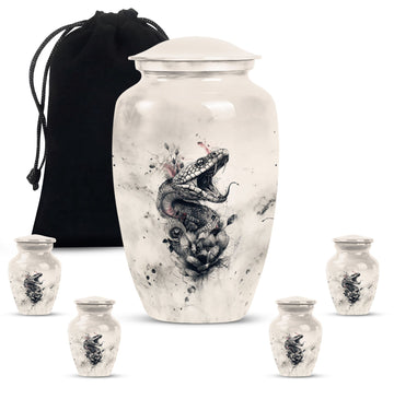 Large Urn with 4 Small Urn