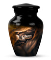 classic abstract snake urn, memorial human urn for ashes