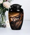 classic abstract snake urn, memorial human urn for ashes