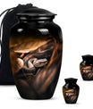 classic abstract snake urn, memorial human urn for ashes