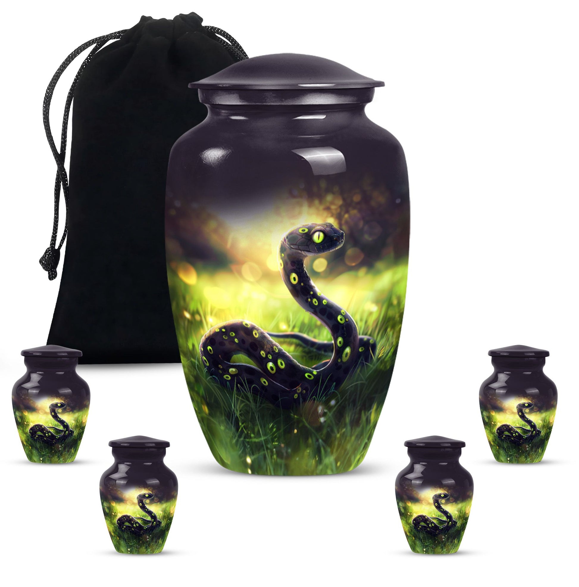 10-inch classic snake urn for women, perfect urn