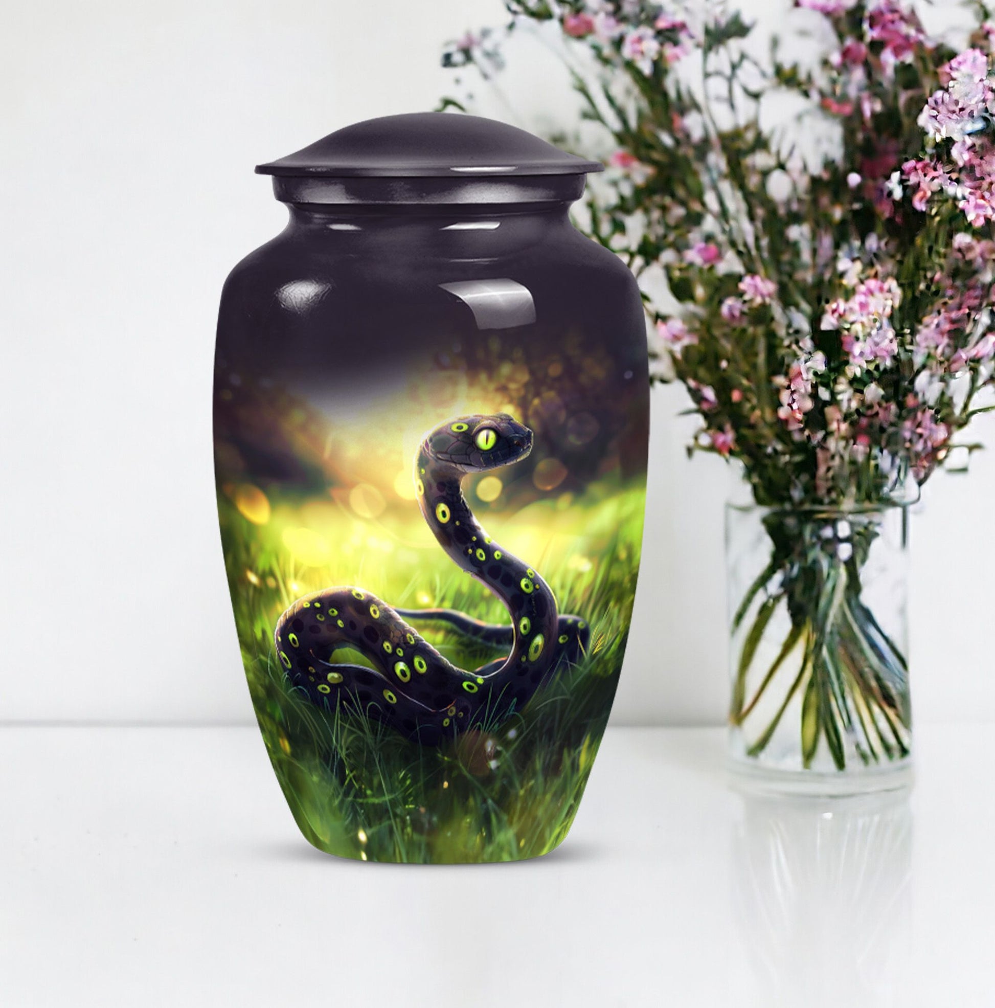 10-inch classic snake urn for women, perfect urn