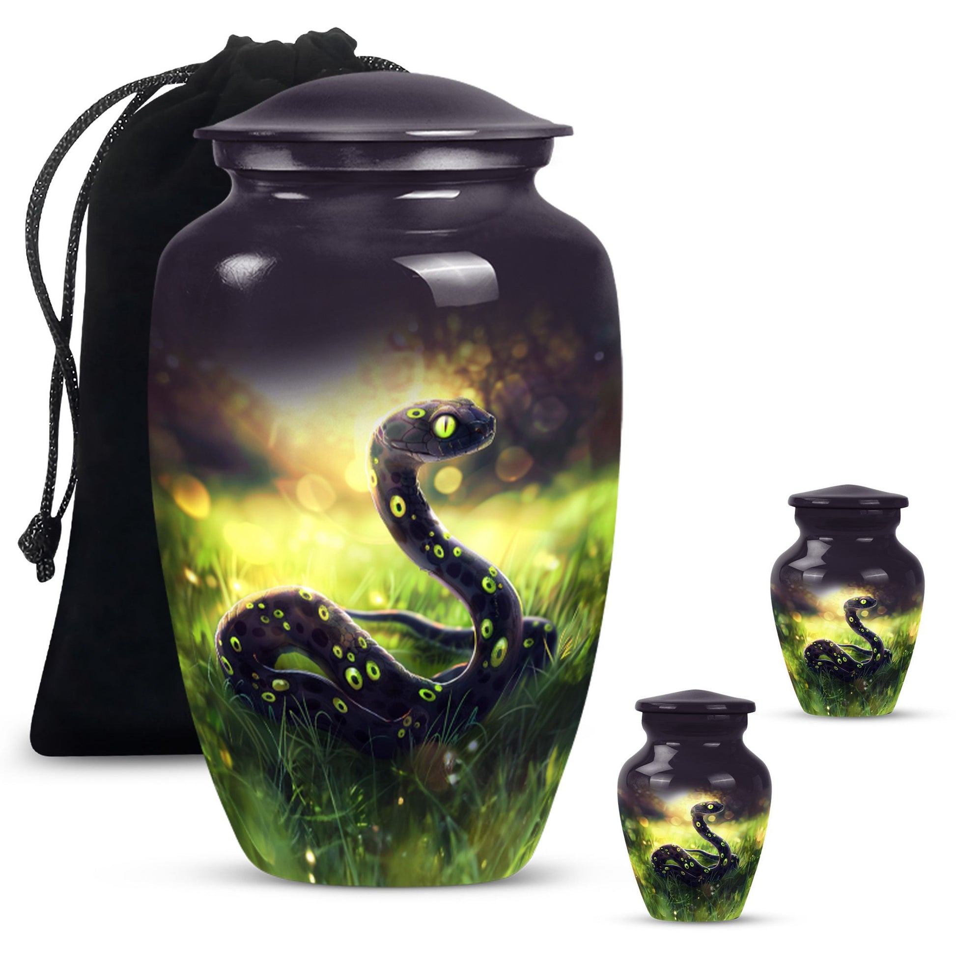 10-inch classic snake urn for women, perfect urn