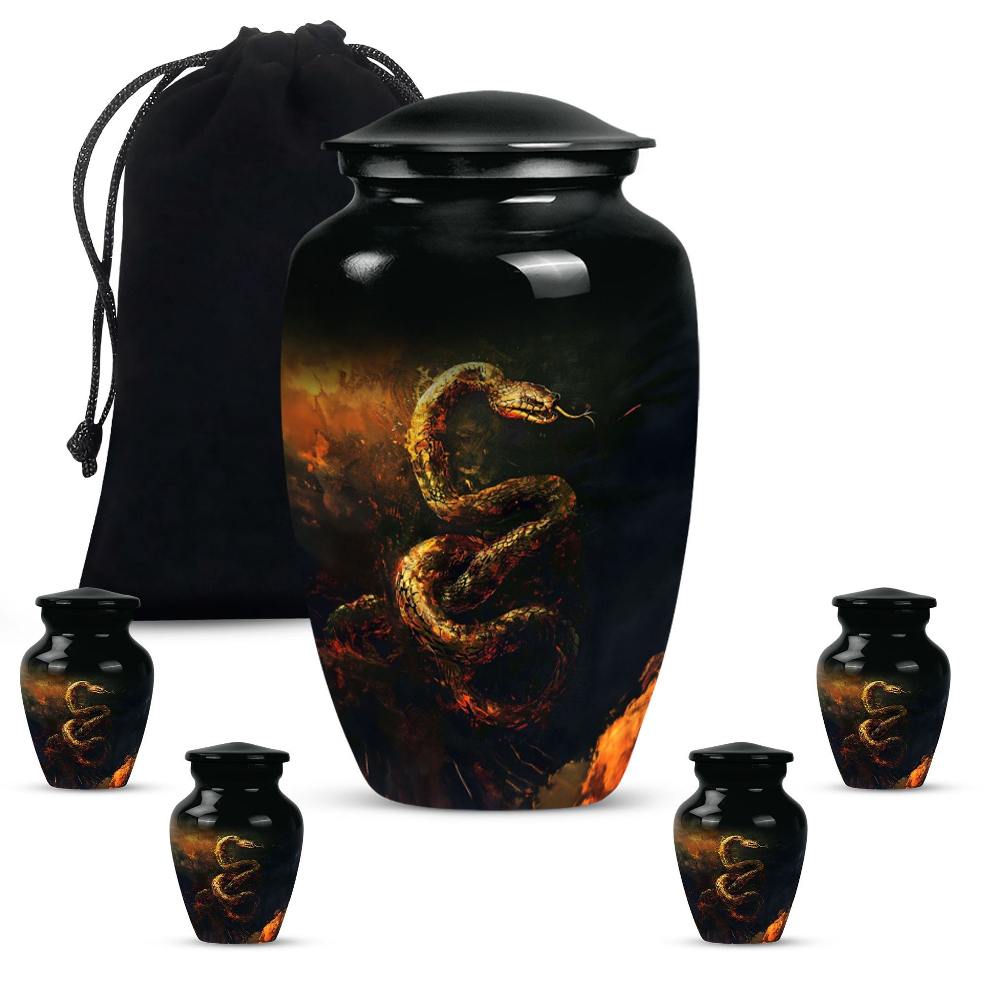  snake urn for adult ashes