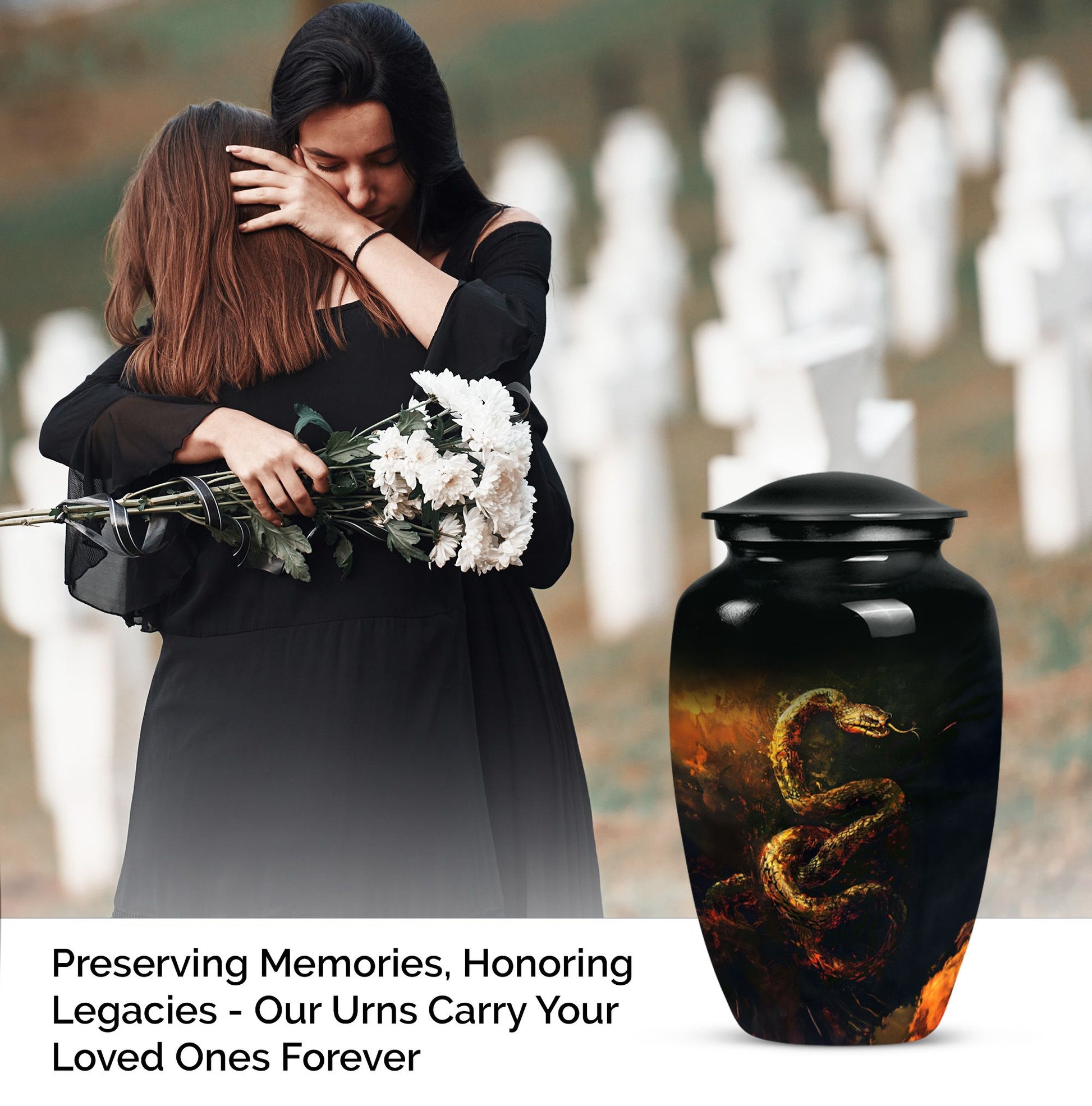  snake urn for adult ashes