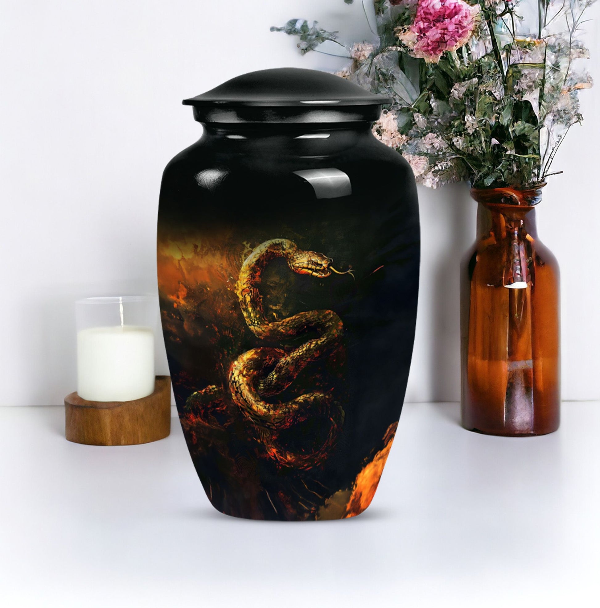  snake urn for adult ashes