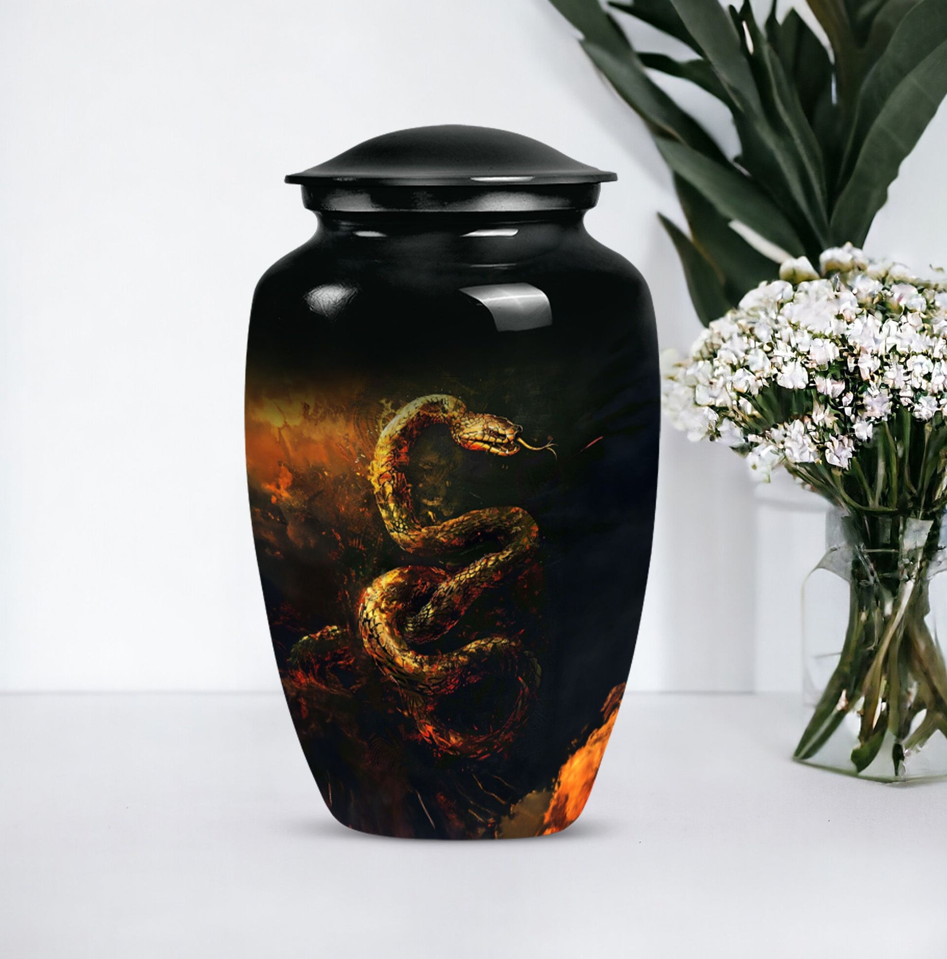  snake urn for adult ashes