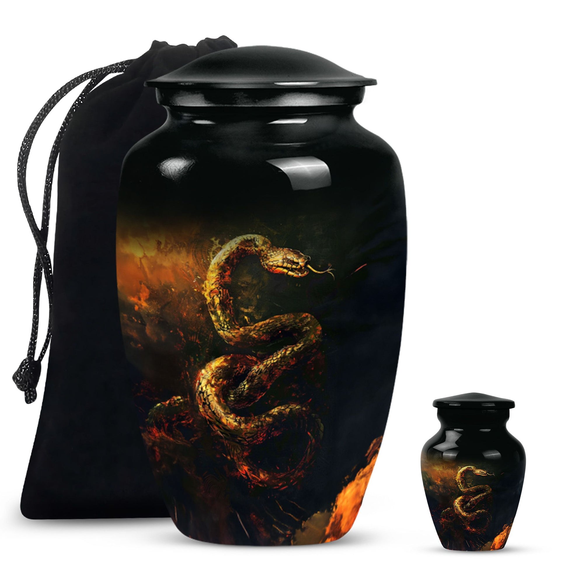  snake urn for adult ashes