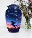 10-inch Classic Horse Urn, large memorial urn 