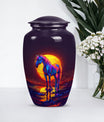 10-inch Classic Horse Urn.