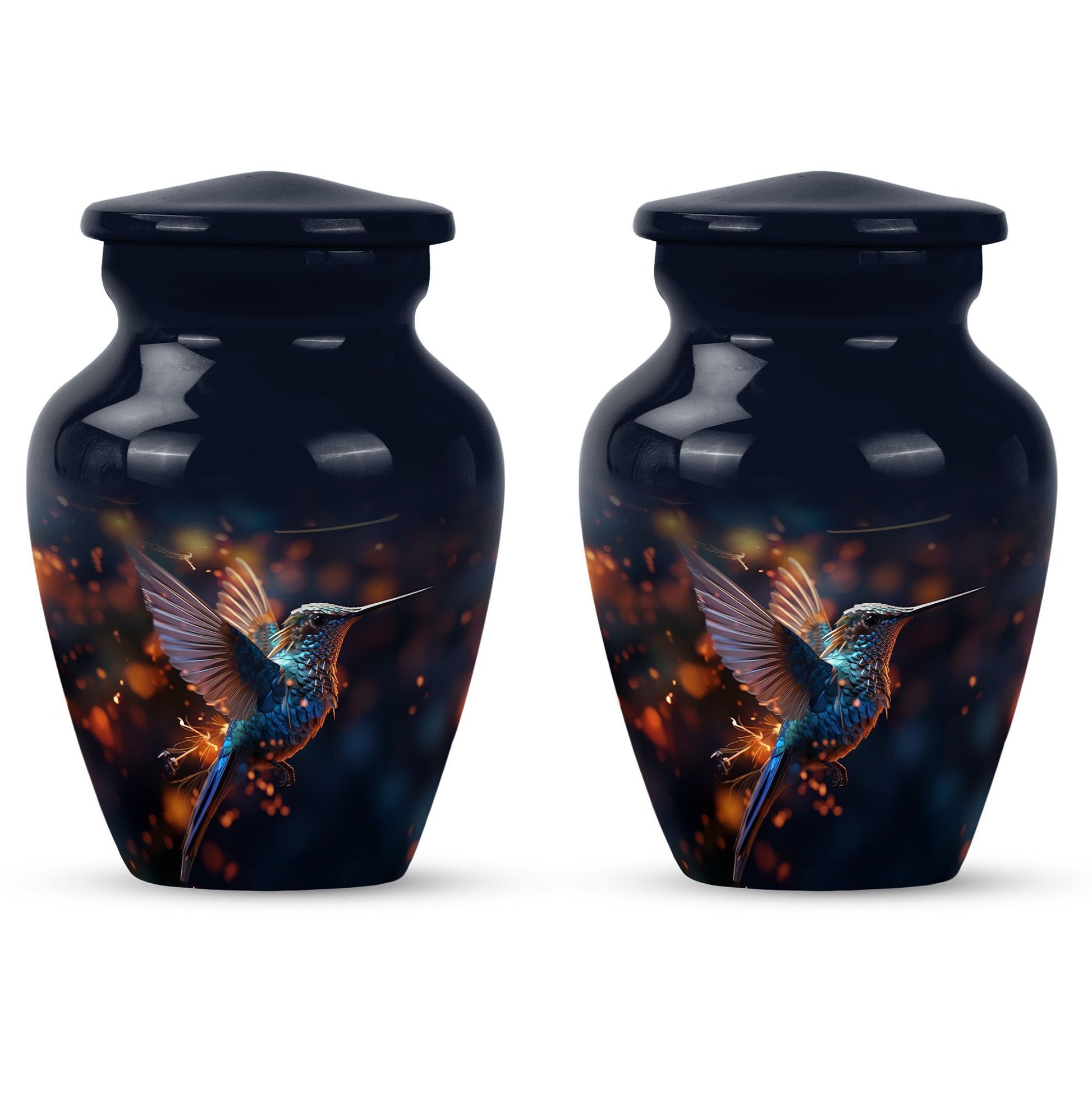 humming birds Urn