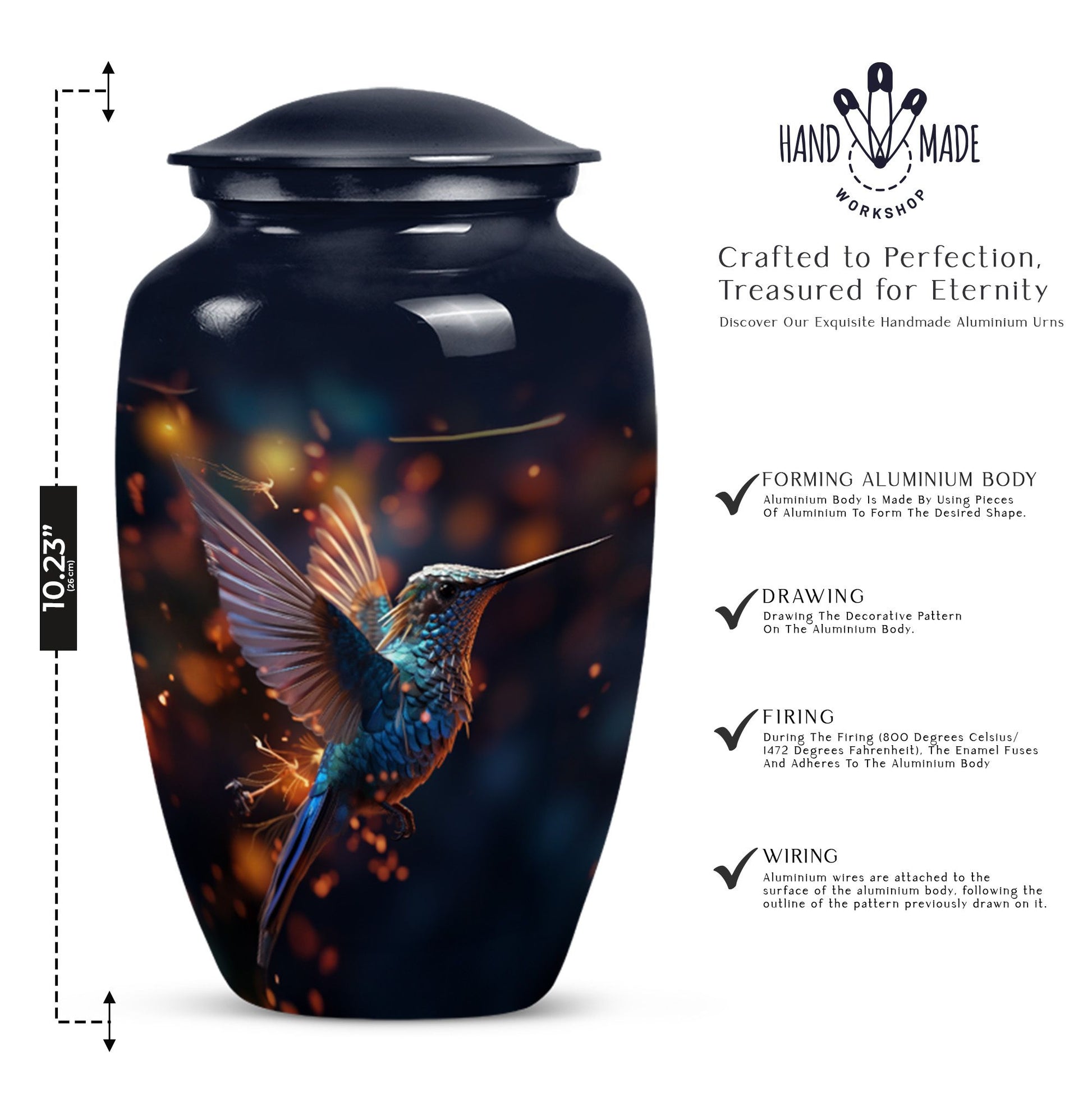 humming birds Urn