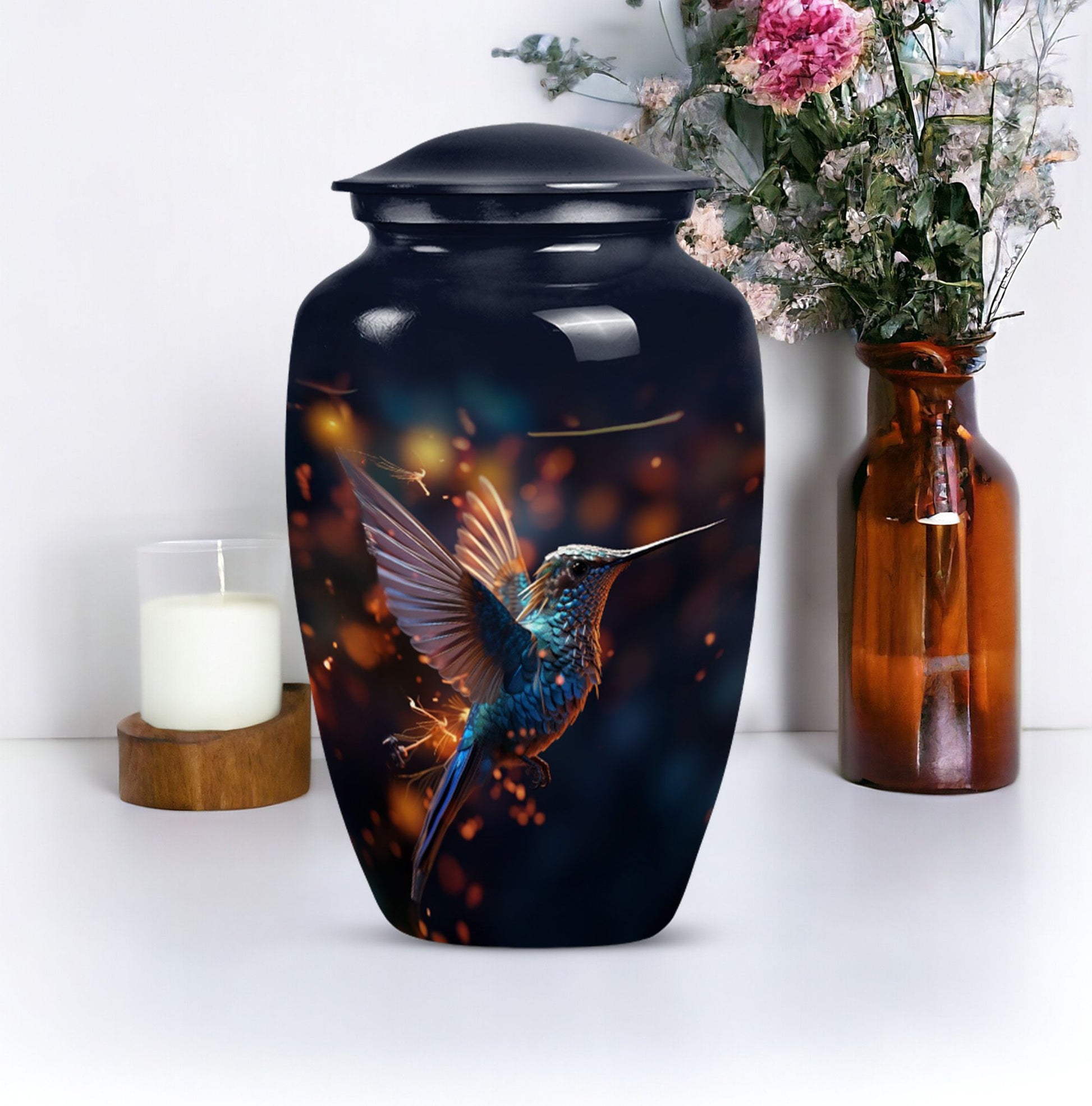 humming birds Urn