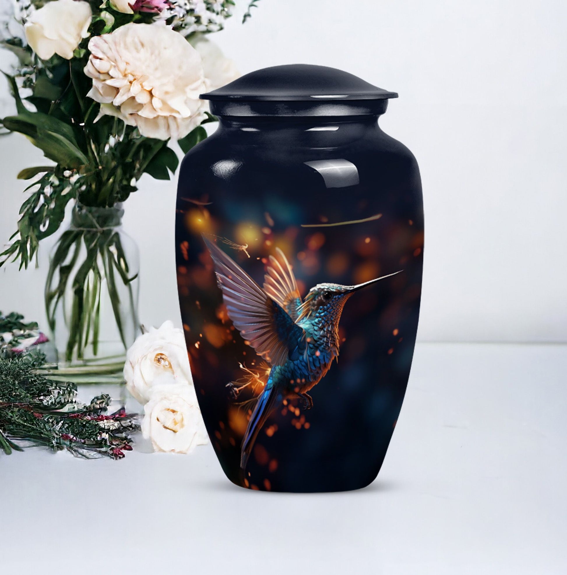 humming birds Urn