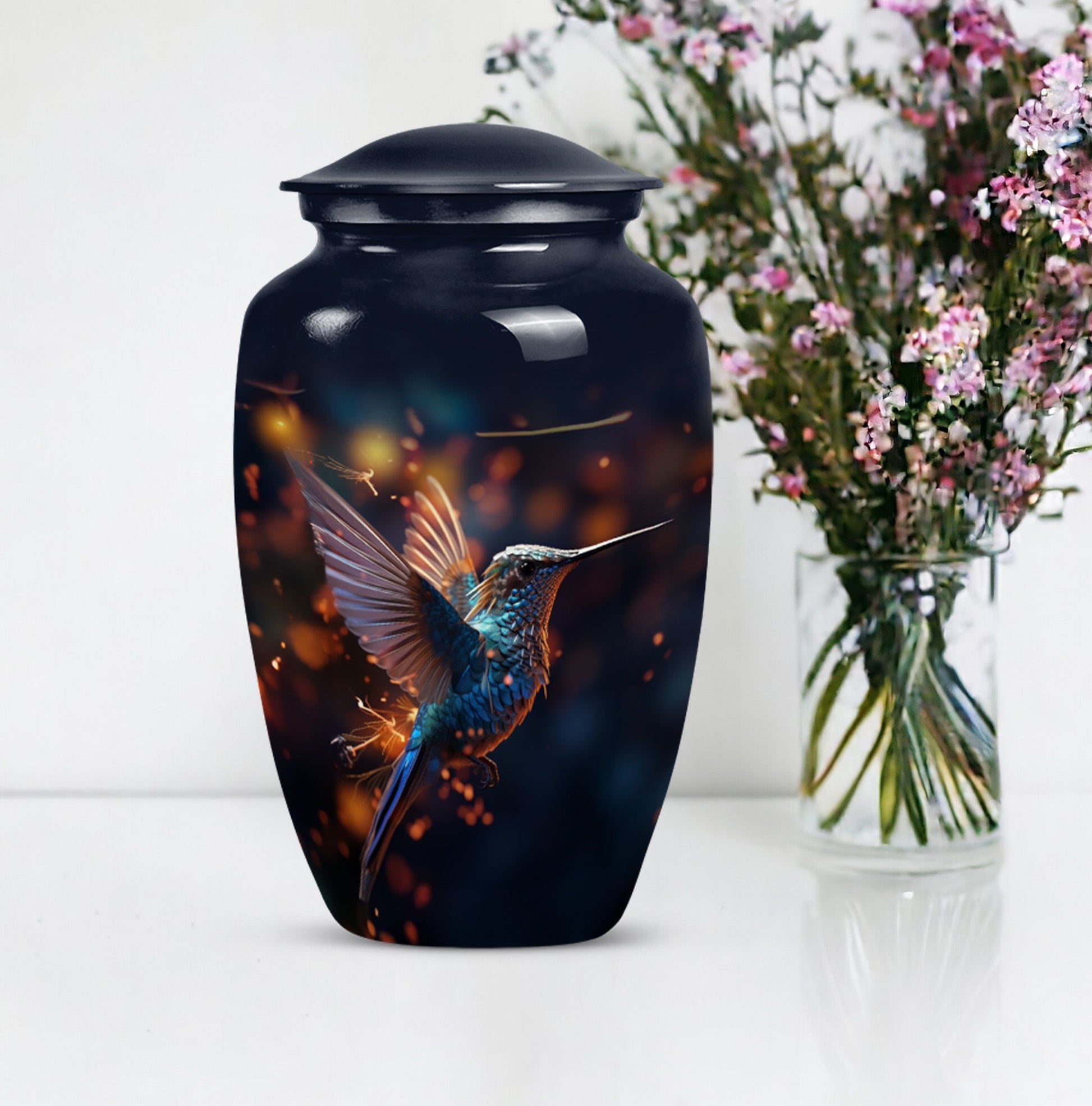 humming birds Urn