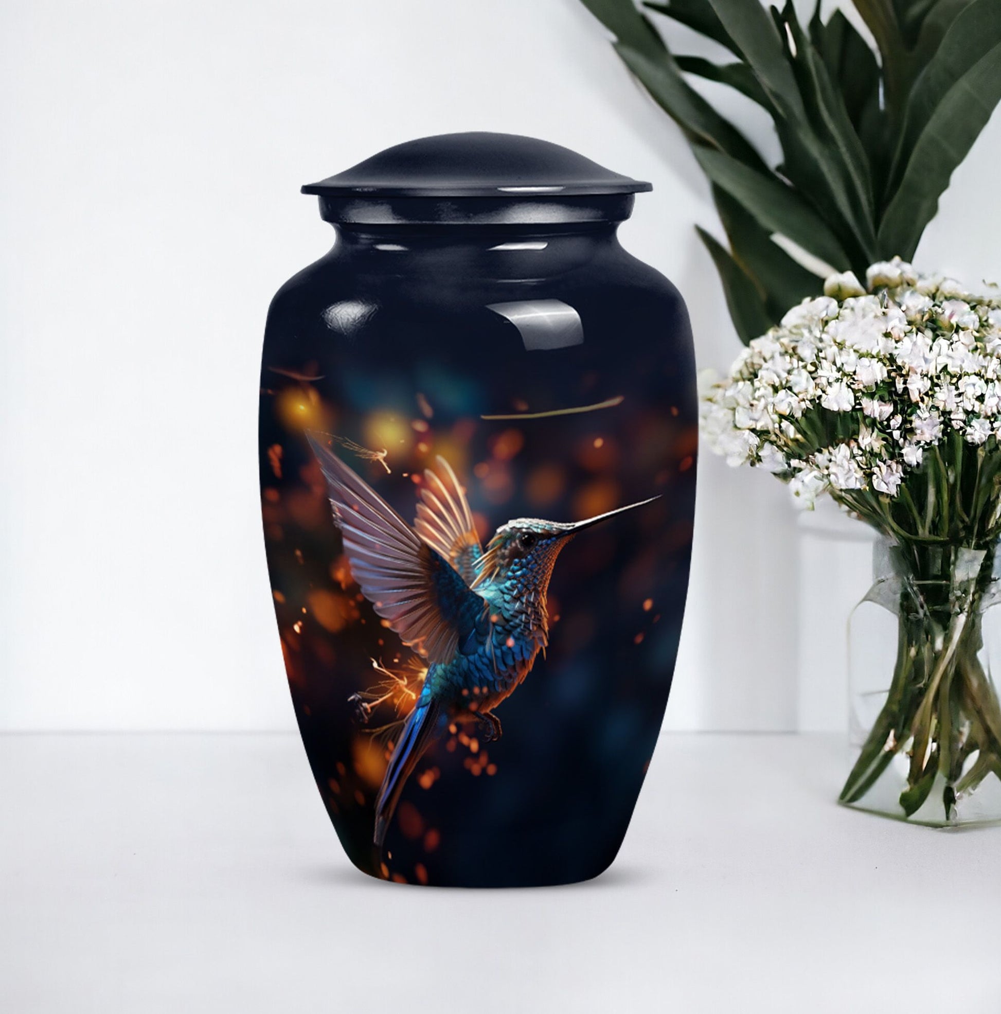 humming birds Urn