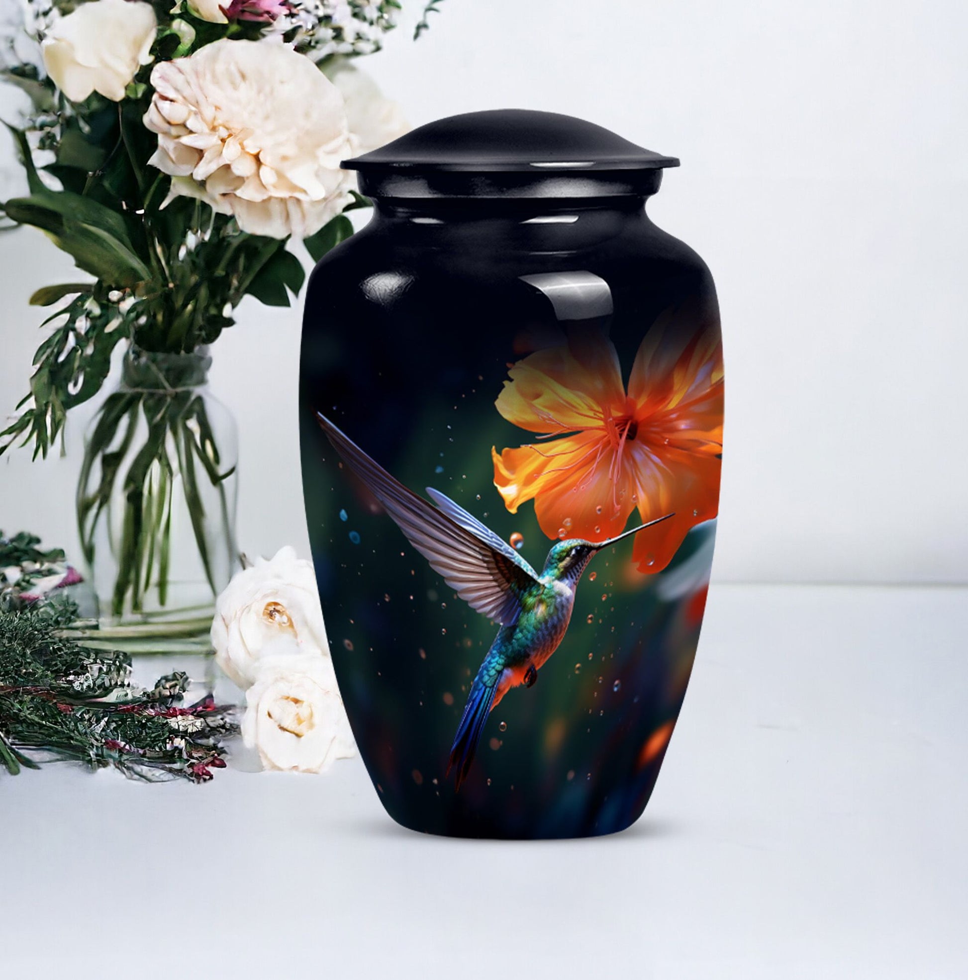 Classic 10-inch humming birds Urn,