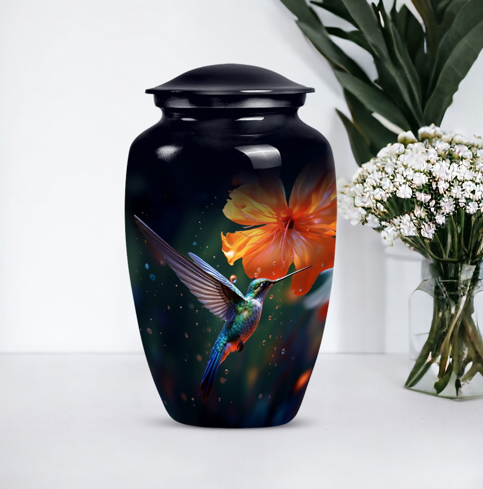 Classic 10-inch humming birds Urn,