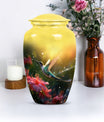 Classic Abstract Design Memorial Urn for Human Ashes.