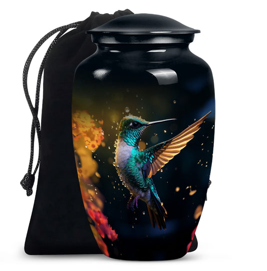 humming birds urn for human ashes