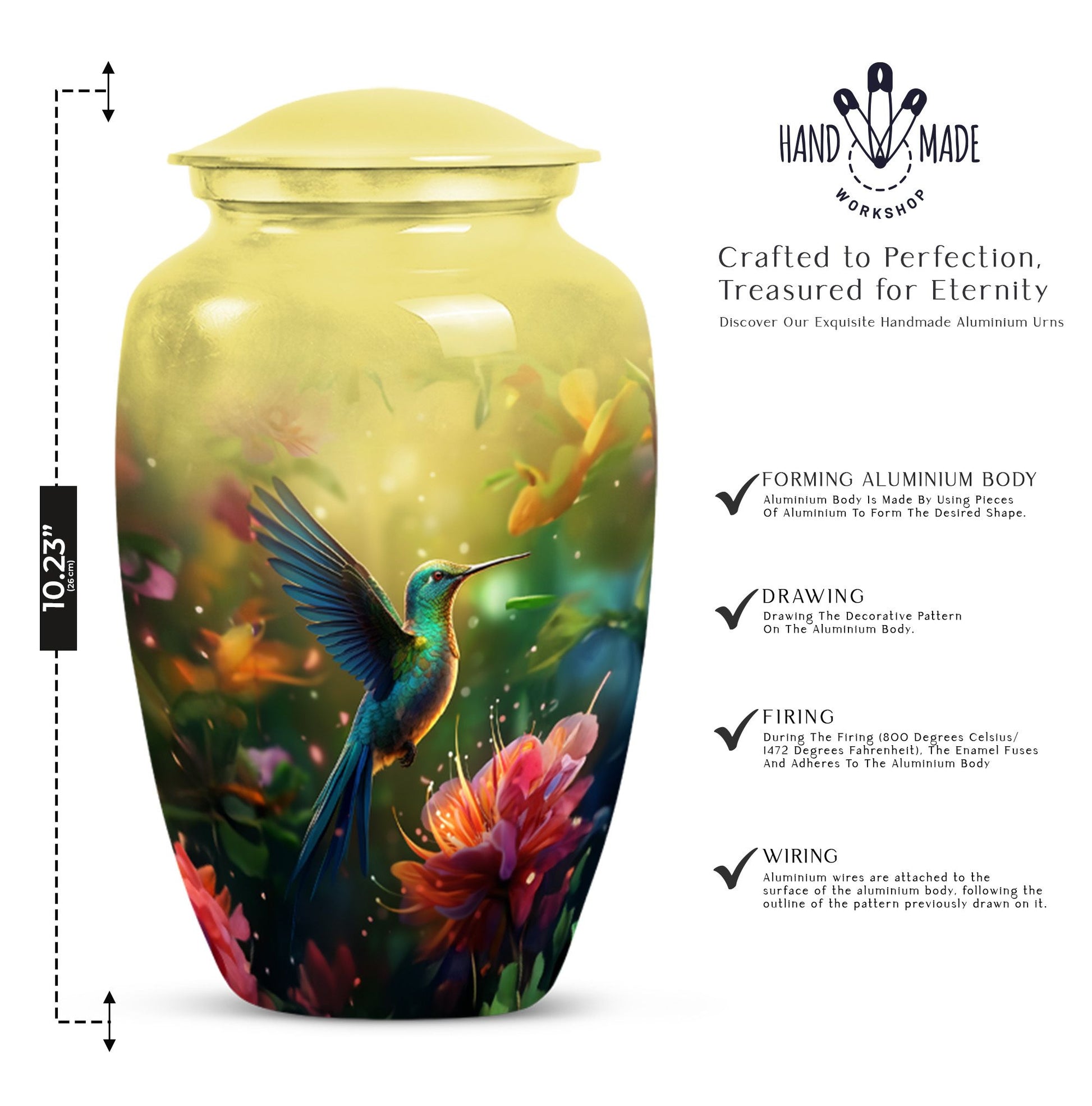 humming birds urn for ashes