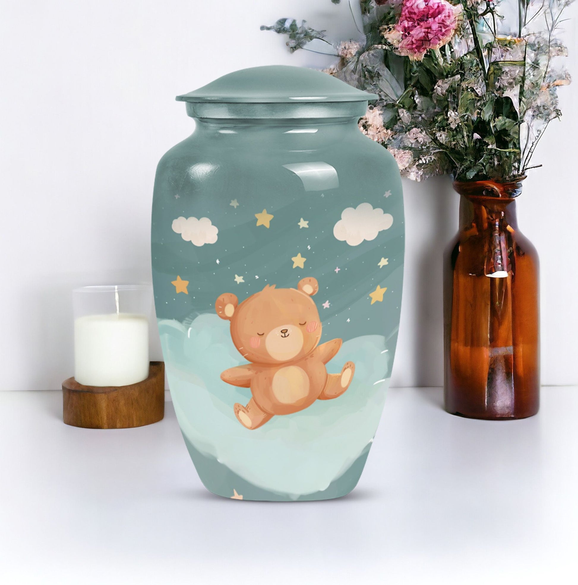 bear urn for adult woman'