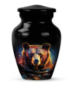 bear urn for adult ashes with engraving option.