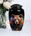 bear urn for adult ashes with engraving option.