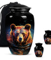 bear urn for adult ashes with engraving option.