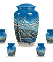 Classic 10-inch Mountains Urn, a large cremation urn.