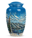 Classic 10-inch Mountains Urn, a large cremation urn.