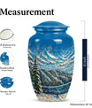 Classic 10-inch Mountains Urn, a large cremation urn.