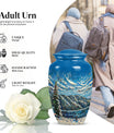 Classic 10-inch Mountains Urn, a large cremation urn.