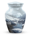 10-inch Aluminum Mountains Urn for ashes.